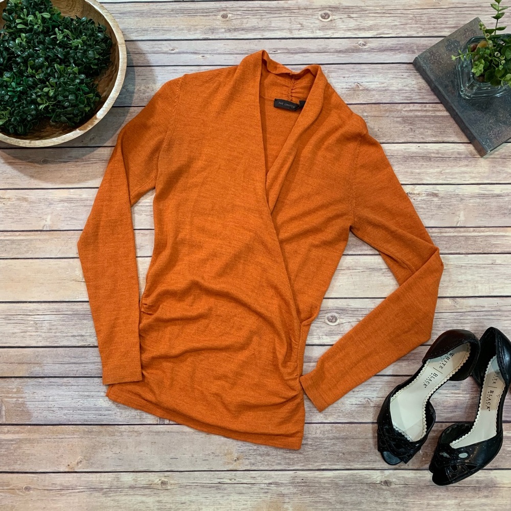 XS Limited Long Sleeve V-Neck Wrap Style Sweater - Picture 1 of 8